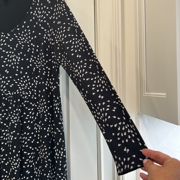 J Jill Wearever Soft Knit Print Dress Tunic for Work or to Wear Casually sz.XS - Picture 8 of 9